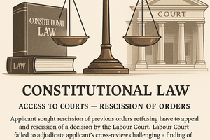 Mothulwe v Labour Court, Johannesburg and Others (CCT 13/24) [2025] ZACC 10 (8 May 2025)